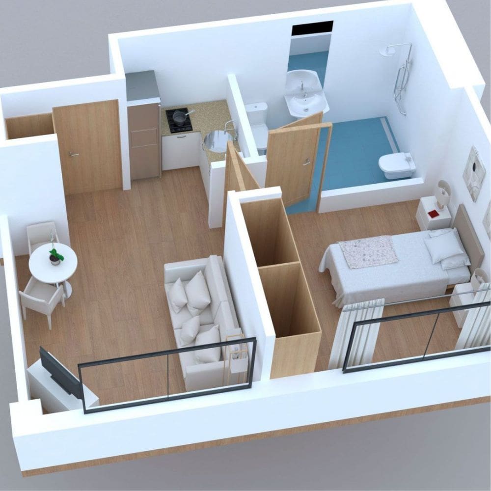 Apartamentos Suites Ballesol Seni-Senior Living Apartamentos Tutelados-Milla de Oro-Madrid-5